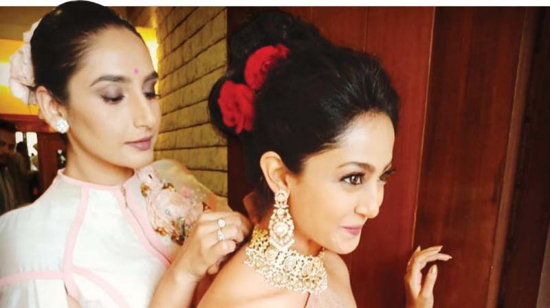 Aindrita Ray and Ragini Dwivedi at the Mehendi ceremony. Aindrita Ray and Ragini Dwivedi at the Mehendi ceremony.