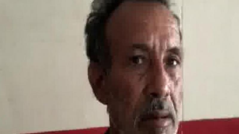 Victim Om Prakash on Thursday claimed that the pradhan of his village, Rajesh, has paid money to patwari Devendra Agarwal to have him declared dead on paper about a month ago. (Photo: ANI) Victim Om Prakash on Thursday claimed that the pradhan of his village, Rajesh, has paid money to patwari Devendra Agarwal to have him declared dead on paper about a month ago. (Photo: ANI)