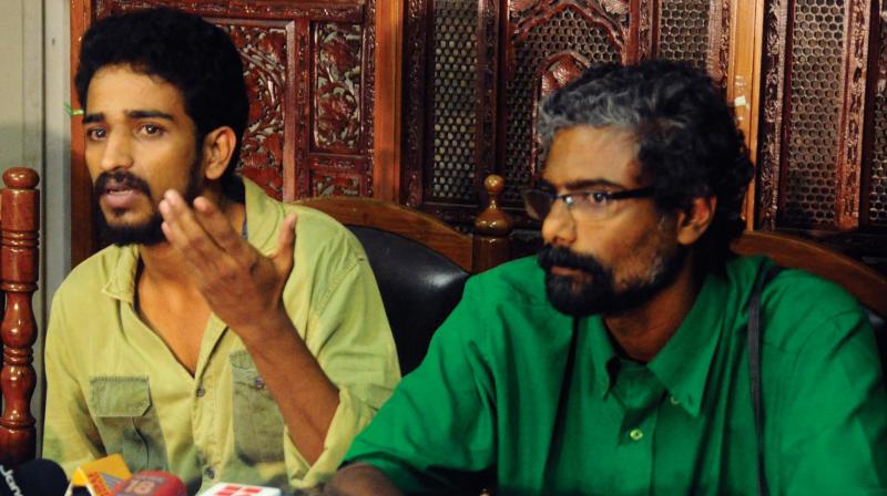 Nadeer and Kamal C. Chavara at a press conference in Kozhikode on Tuesday. (Photo: DC) Nadeer and Kamal C. Chavara at a press conference in Kozhikode on Tuesday. (Photo: DC)
