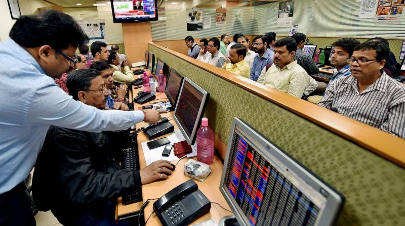 Market sentiment would also be driven by PMI data for the manufacturing and services sectors due this week. (Photo: PTI) Market sentiment would also be driven by PMI data for the manufacturing and services sectors due this week. (Photo: PTI)