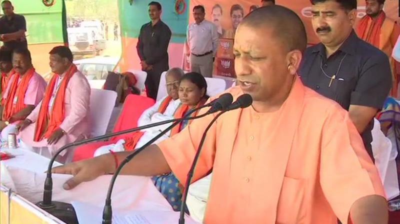 Coming down heavily on the Congress, Adityanath alleged that the country has failed to take giants strides on road to development due to the soft approach of the grand old party towards terrorists and naxalites. (Photo: Twitter/ ANI) Coming down heavily on the Congress, Adityanath alleged that the country has failed to take giants strides on road to development due to the soft approach of the grand old party towards terrorists and naxalites. (Photo: Twitter/ ANI)