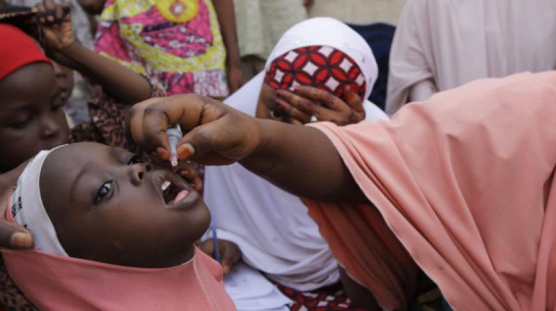 The four-day campaign in Africa by 190,000 vaccinators is part of the response to the discovery of three cases of polio in the insurgency-wracked state of Borno in northeast Nigeria last year. (Photo: AP) The four-day campaign in Africa by 190,000 vaccinators is part of the response to the discovery of three cases of polio in the insurgency-wracked state of Borno in northeast Nigeria last year. (Photo: AP)