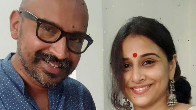 Vidya poses with the director Suresh Triveni. Vidya poses with the director Suresh Triveni.