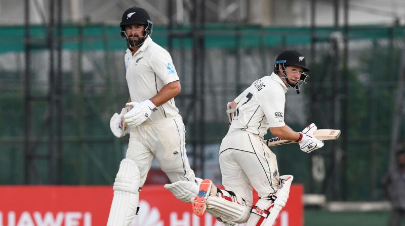 Both Watling and Grandhomme started adding runs to the scoreboard and formed a 113-run partnership. (Photo: AFP) Both Watling and Grandhomme started adding runs to the scoreboard and formed a 113-run partnership. (Photo: AFP)