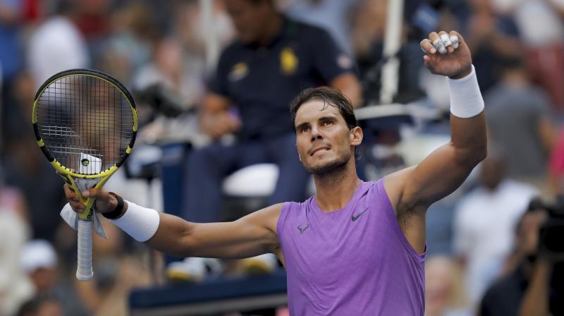 Rafael Nadal cruised into the U.S. Open fourth round with a business-like 6-3 6-4 6-2 win over Chung Hyeon on Saturday. (Photo: AP) Rafael Nadal cruised into the U.S. Open fourth round with a business-like 6-3 6-4 6-2 win over Chung Hyeon on Saturday. (Photo: AP)