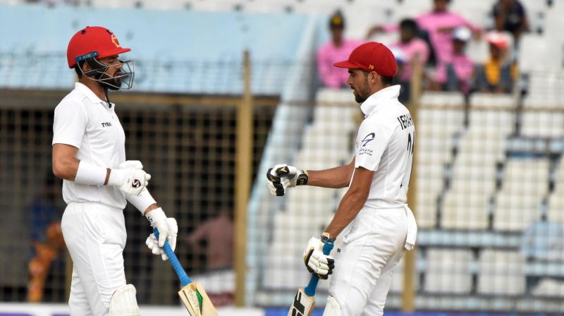 Zadran amassed 87 runs before he was scalped by Nayeem Hasan. Afghan became a victim of Taijul Islam after playing a knock of 50 runs. (Photo: Twitter/ Afghanistan Cricket Board) Zadran amassed 87 runs before he was scalped by Nayeem Hasan. Afghan became a victim of Taijul Islam after playing a knock of 50 runs. (Photo: Twitter/ Afghanistan Cricket Board)