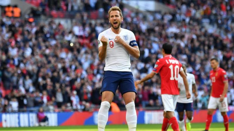 Gareth Southgate’s side have now scored 14 goals in their opening three Group A games and lead the table with nine points. (Photo: AFP) Gareth Southgate’s side have now scored 14 goals in their opening three Group A games and lead the table with nine points. (Photo: AFP)