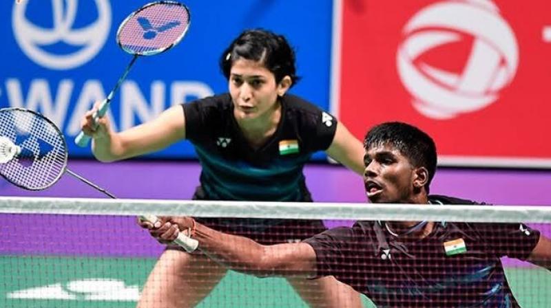 Satwik Rankireddy and Ashwini Ponappa outwitted the sixth-seeded Indonesian pair 22-20 17-21 21-17 in a 50-minute match to enter the second round of the USD 1,000,000 World Tour super 1000 tournament. (Photo: Twitter/BAI Media) Satwik Rankireddy and Ashwini Ponappa outwitted the sixth-seeded Indonesian pair 22-20 17-21 21-17 in a 50-minute match to enter the second round of the USD 1,000,000 World Tour super 1000 tournament. (Photo: Twitter/BAI Media)