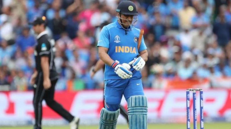 MS Dhoni stitched a 116-run stand with Ravindra Jadeja to get India close after they were tottering at 92 for 6 at one stage. But Dhoni's dismissal, run out on 50, crushed India's hopes of reaching the final. (Photo: AP) MS Dhoni stitched a 116-run stand with Ravindra Jadeja to get India close after they were tottering at 92 for 6 at one stage. But Dhoni's dismissal, run out on 50, crushed India's hopes of reaching the final. (Photo: AP)