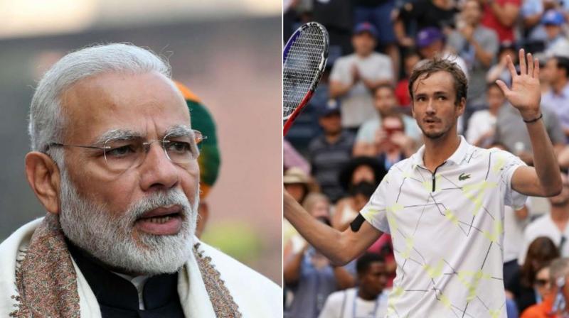 The 23-year-old Daniil Medvedev had lost the finals of US Open to Spain's tennis star, Rafael Nadal. (Photo: AFP) The 23-year-old Daniil Medvedev had lost the finals of US Open to Spain's tennis star, Rafael Nadal. (Photo: AFP)