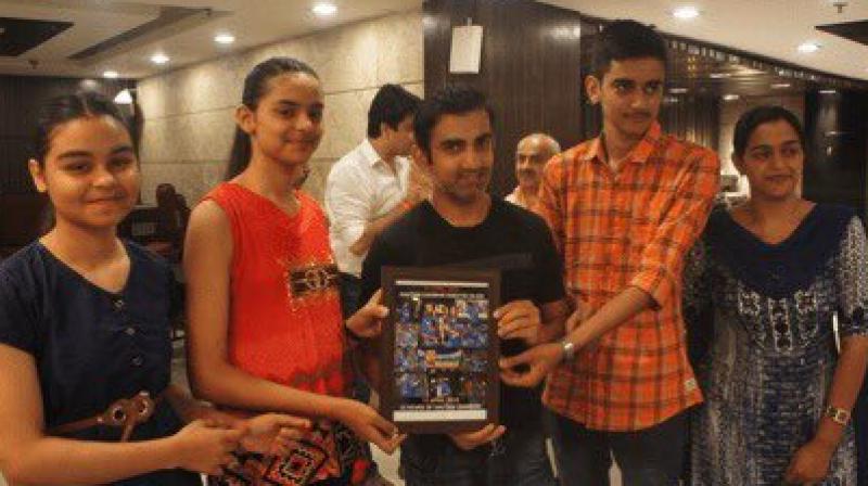 Gautam Gambhir's GG Foundation aims at supporting children of slain armed personnel and providing post-trauma counselling and 100 per cent funding of education of intervened children. (Photo :Twitter/ Gautam Gambhir) Gautam Gambhir's GG Foundation aims at supporting children of slain armed personnel and providing post-trauma counselling and 100 per cent funding of education of intervened children. (Photo :Twitter/ Gautam Gambhir)