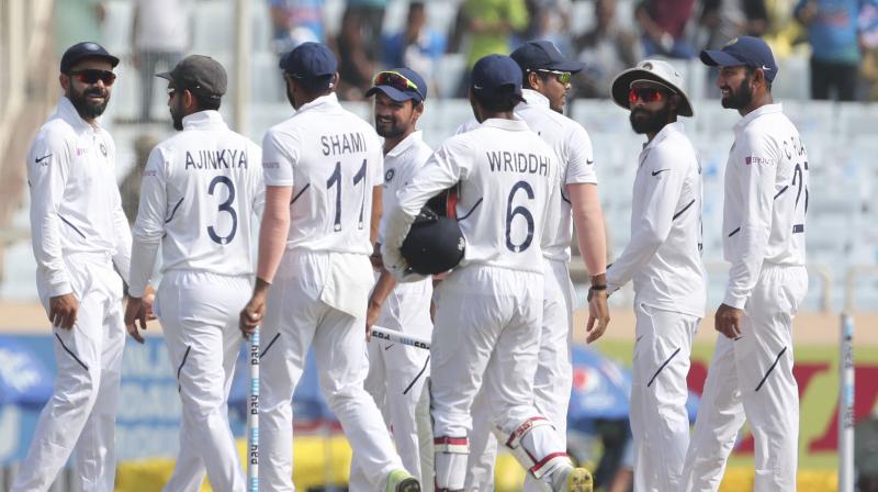 This is India's sixth clean sweep at home in a three-Test series and India didn't put a foot wrong during the three-match series winning the first Test by 203 runs and the second one by an innings and 137 runs. (Photo: AP) This is India's sixth clean sweep at home in a three-Test series and India didn't put a foot wrong during the three-match series winning the first Test by 203 runs and the second one by an innings and 137 runs. (Photo: AP)