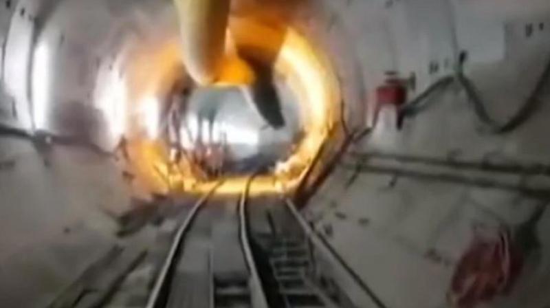 The project, which is about 16.6 km long, connects Howrah to the west and Salt Lake to the east. Out of the entire length, 10.8 km runs under the ground. (Photo: Screengrab) The project, which is about 16.6 km long, connects Howrah to the west and Salt Lake to the east. Out of the entire length, 10.8 km runs under the ground. (Photo: Screengrab)