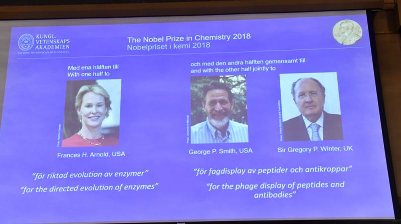 The trio used the same principles of evolution -- genetic change and selection -- to develop proteins used in a range of fields. (Photo: AP) The trio used the same principles of evolution -- genetic change and selection -- to develop proteins used in a range of fields. (Photo: AP)