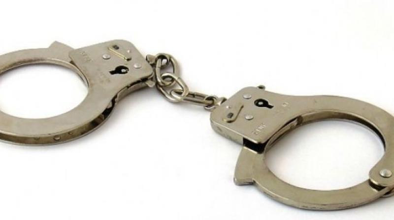 The Hayathnagar police arrested four persons who were allegedly involved in the beating up of an Armed Reserve Sub Inspector (ARSI) on March 19 while he was returning home from duty. The Hayathnagar police arrested four persons who were allegedly involved in the beating up of an Armed Reserve Sub Inspector (ARSI) on March 19 while he was returning home from duty.