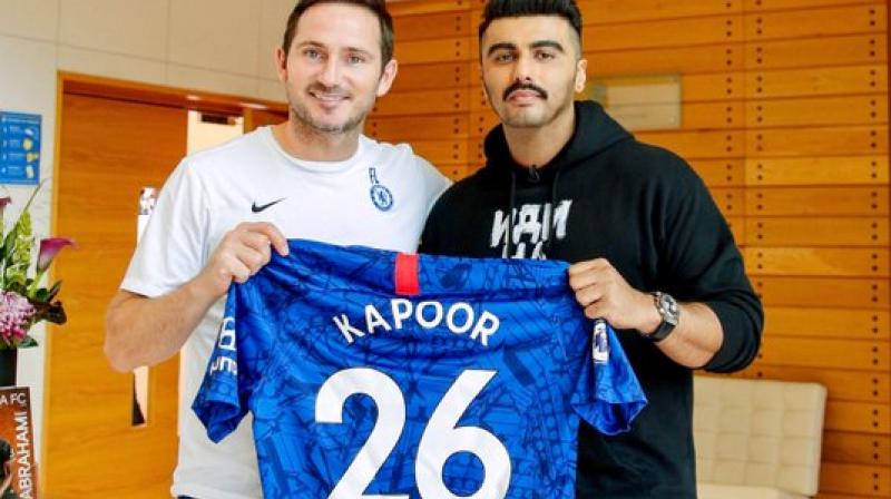 Frank Lampard and Arjun Kapoor (Photo: Arjun Kapoor/Twitter) Frank Lampard and Arjun Kapoor (Photo: Arjun Kapoor/Twitter)