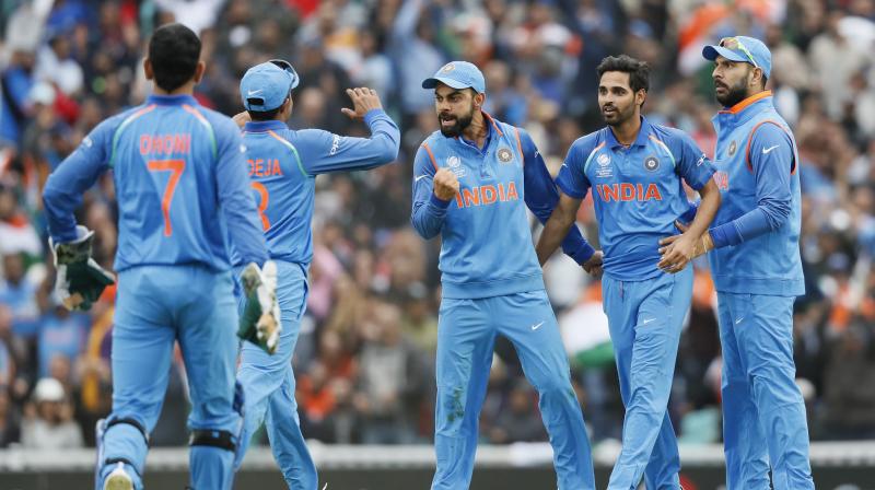 If rain spoils the proceedings and the match does not take place, meaning both the teams have to share a point, then India will definitely enter the final four because of their better NRR and if the Pakistan versus Sri Lanka game gets washed out, then South Africa will become the second team from Group B to enter semifinals. (Photo: AP) If rain spoils the proceedings and the match does not take place, meaning both the teams have to share a point, then India will definitely enter the final four because of their better NRR and if the Pakistan versus Sri Lanka game gets washed out, then South Africa will become the second team from Group B to enter semifinals. (Photo: AP)