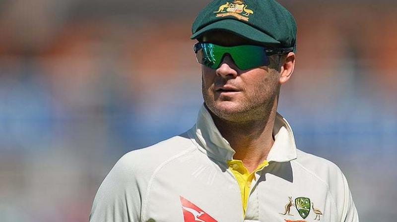 Clarke added that he was "sitting completely on the fence" amid calls for Smith to step down or be stood down. (Photo: AFP) Clarke added that he was "sitting completely on the fence" amid calls for Smith to step down or be stood down. (Photo: AFP)