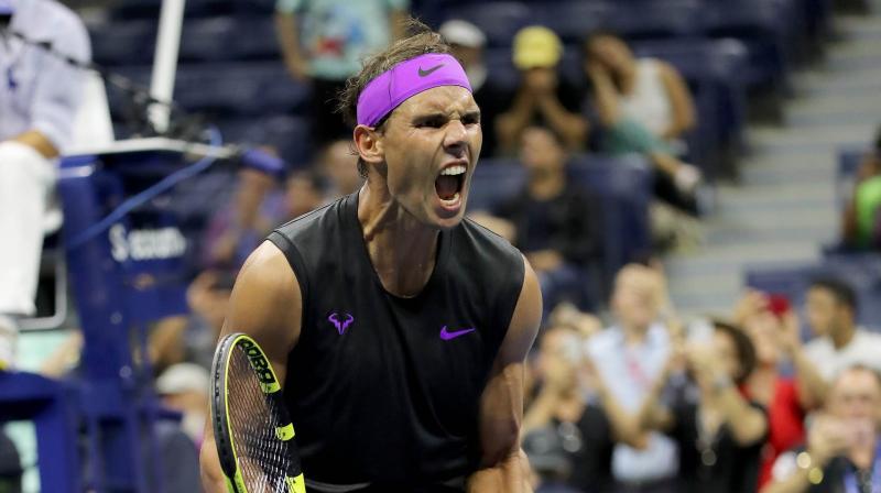 After winning the first two sets, Nadal did not waste time in wrapping up the third set and he won it 6-2. (Photo: AFP) After winning the first two sets, Nadal did not waste time in wrapping up the third set and he won it 6-2. (Photo: AFP)