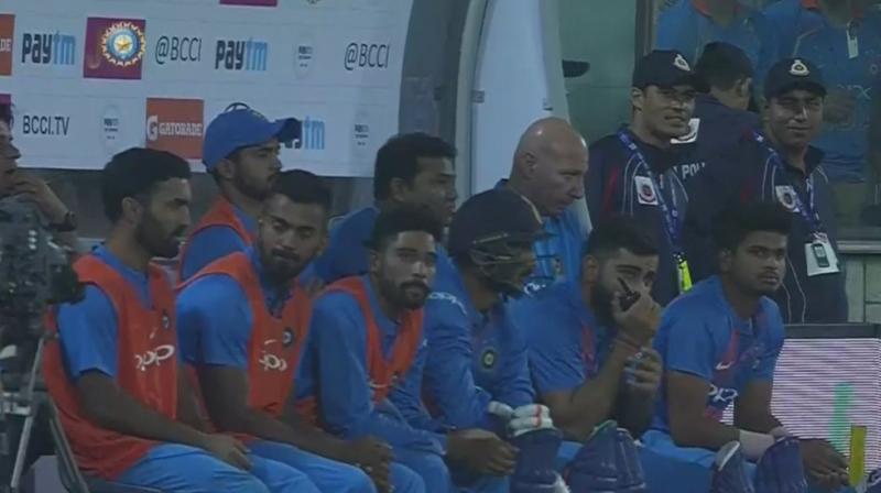 Virat Kohli had asked permission to ICC’s Aniti Corruption and Security Unit (ACSU), and had been granted to use it. (Photo: Screengrab) Virat Kohli had asked permission to ICC’s Aniti Corruption and Security Unit (ACSU), and had been granted to use it. (Photo: Screengrab)