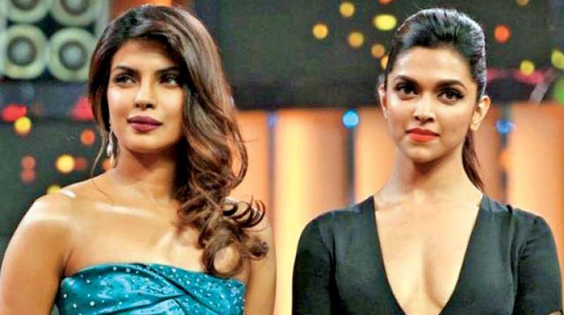 Priyanka and Deepika. Priyanka and Deepika.