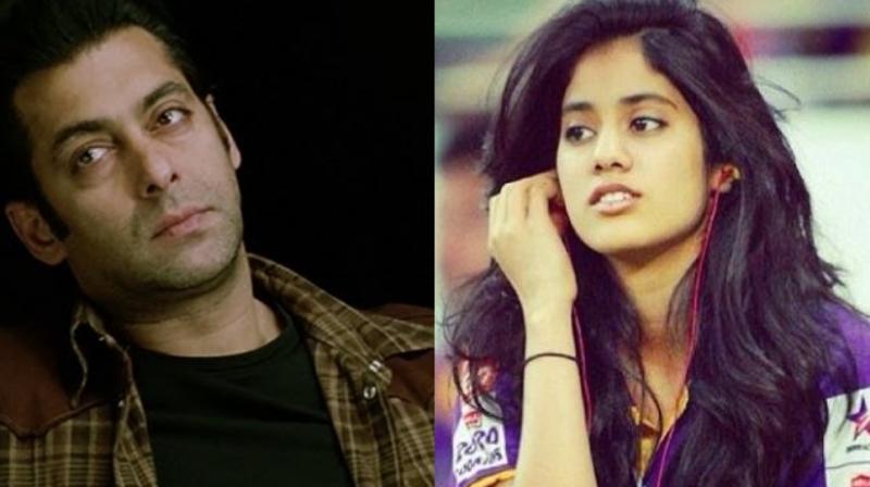 Salman Khan and Janhvi Kapoor. Salman Khan and Janhvi Kapoor.