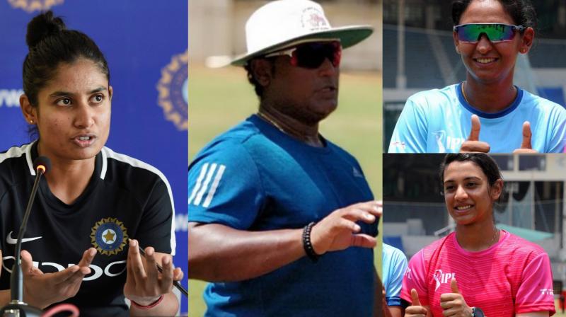 The acrimonious end to coach Ramesh Powar's tenure Monday split the Indian women's cricket team with T20 captain Harmanpreet Kaur and her deputy Smriti Mandhana demanding his return despite senior player Mithali Raj's fallout with him. (Photo: PTI / Twitter) The acrimonious end to coach Ramesh Powar's tenure Monday split the Indian women's cricket team with T20 captain Harmanpreet Kaur and her deputy Smriti Mandhana demanding his return despite senior player Mithali Raj's fallout with him. (Photo: PTI / Twitter)