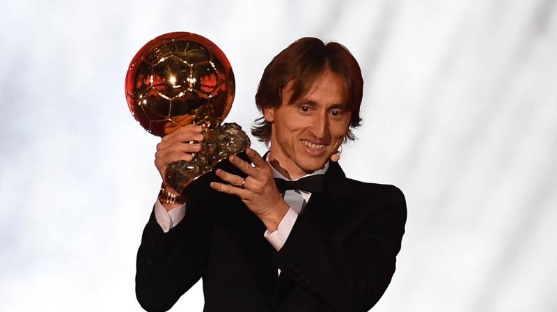 Luka Modric, 33, helped Real Madrid win a third successive Champions League title in May and also captained Croatia to their first World Cup final, being named player of the tournament despite his side losing 4-2 to France. (Photo: AFP) Luka Modric, 33, helped Real Madrid win a third successive Champions League title in May and also captained Croatia to their first World Cup final, being named player of the tournament despite his side losing 4-2 to France. (Photo: AFP)