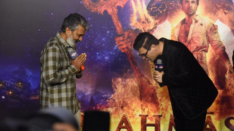 Mutual admiration: Rajamouli, Karan Johar greet  each other