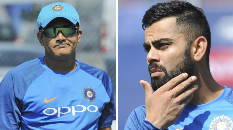 The build-up to what is arguably cricket's most anticipated fixture – India vs Pakistan encounter – has been dominated by reports of a falling out between India captain Virat Kohli and coach Anil Kumble. (Photo: AP) The build-up to what is arguably cricket's most anticipated fixture – India vs Pakistan encounter – has been dominated by reports of a falling out between India captain Virat Kohli and coach Anil Kumble. (Photo: AP)
