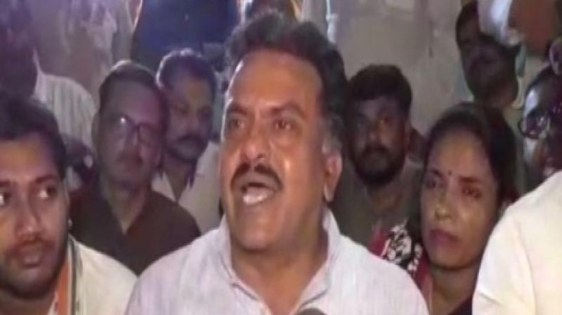 'The irony is Narendra Modi talks about protecting Hindu beliefs and rights and breaks temples. I condemn his acts,' Nirupam said. (Photo: ANI) 'The irony is Narendra Modi talks about protecting Hindu beliefs and rights and breaks temples. I condemn his acts,' Nirupam said. (Photo: ANI)