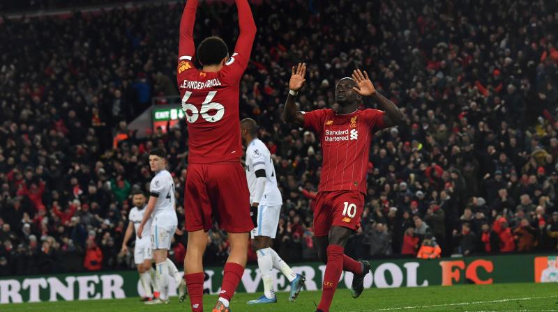 Liverpool manager Juergen Klopp hailed his teams  incredible  achievement after Mondays 3-2 win over West Ham United saw them equal the record of 18 straight Premier League victories set by defending champions Manchester City in 2017. (Photo:AFP)