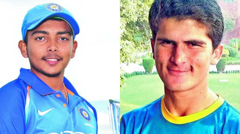 Prithvi Shaw and Shaheen Afridi Prithvi Shaw and Shaheen Afridi
