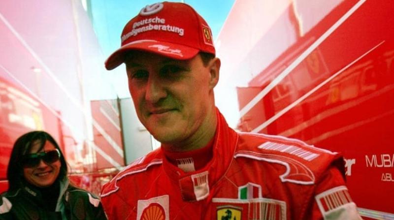The stricken seven-time Formula One world champion Michael Schumacher is in Paris' Georges Pompidou hospital for cell therapy surgery according to French daily Le Parisien