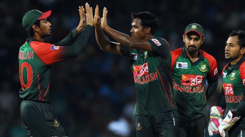 Bangladesh dropped off-spinner Mehidy Hasan and pace bowler Rubel Hossain in a new-look Twenty20 squad named Tuesday for the first two matches of the tri-nations series against Afghanistan and Zimbabwe. (Photo:AFP) Bangladesh dropped off-spinner Mehidy Hasan and pace bowler Rubel Hossain in a new-look Twenty20 squad named Tuesday for the first two matches of the tri-nations series against Afghanistan and Zimbabwe. (Photo:AFP)