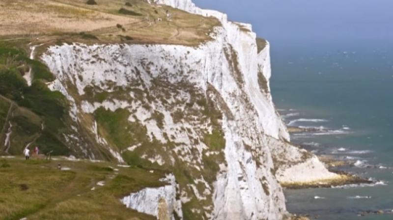 In the new study, new geophysical data collected by colleagues in Belgium and France has been combined with seafloor data from Britain showing evidence of huge holes and a valley system located on the seafloor. In the new study, new geophysical data collected by colleagues in Belgium and France has been combined with seafloor data from Britain showing evidence of huge holes and a valley system located on the seafloor.