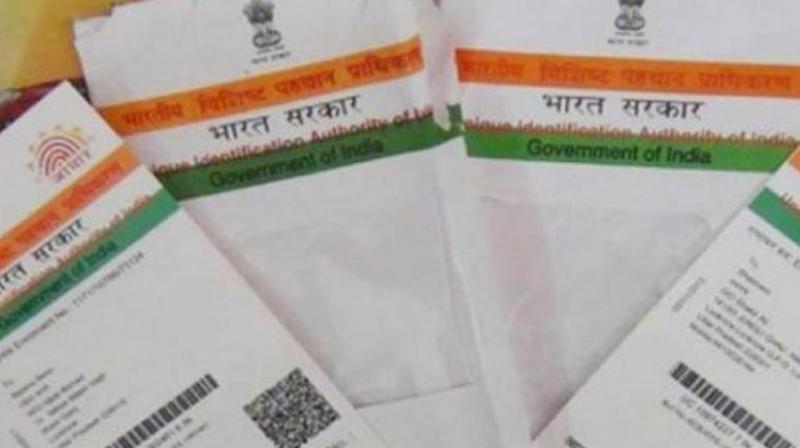 The Central Board of Direct Tax (CBDT) on Saturday made it clear that Aadhaar will be a 'must' for filing of Income Tax Returns or for obtaining a new PAN from July 1.(Representational Image) The Central Board of Direct Tax (CBDT) on Saturday made it clear that Aadhaar will be a 'must' for filing of Income Tax Returns or for obtaining a new PAN from July 1.(Representational Image)