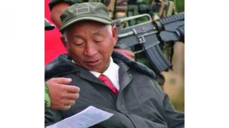 File photo of Shangwang Shangyung Khaplang, chief of the Nationalist Socialist Council of Nagaland (NSCN). File photo of Shangwang Shangyung Khaplang, chief of the Nationalist Socialist Council of Nagaland (NSCN).
