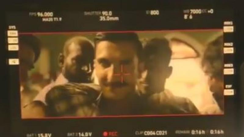 Ranveer Singh in a still from 'Simmba'. Ranveer Singh in a still from 'Simmba'.