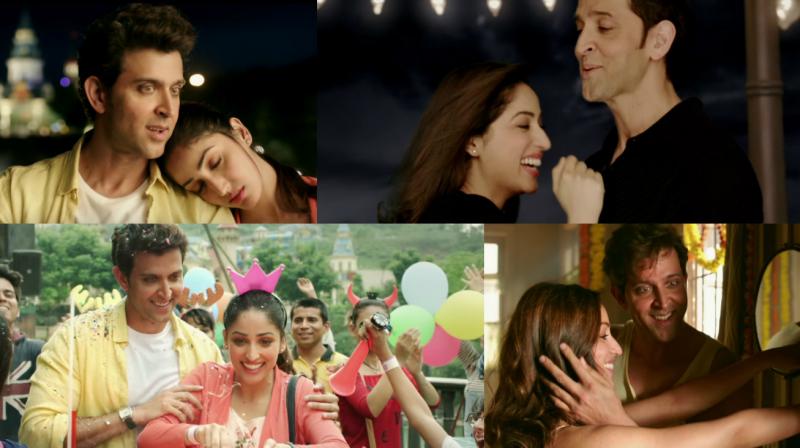 Screengrabs from the video of the song. Screengrabs from the video of the song.