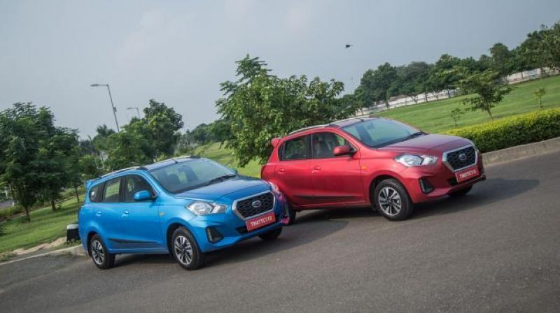 Datsun has added a front seatbelt reminder to the existing list of safety features. Datsun has added a front seatbelt reminder to the existing list of safety features.