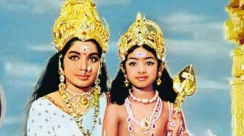 The picture that Sridevi shared on Twitter. The picture that Sridevi shared on Twitter.