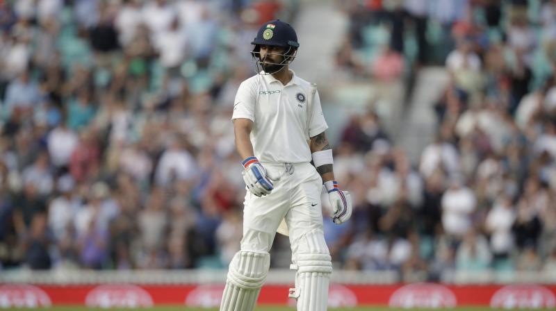 Virat Kohli was dismissed for a golden duck. (Photo: AP) Virat Kohli was dismissed for a golden duck. (Photo: AP)