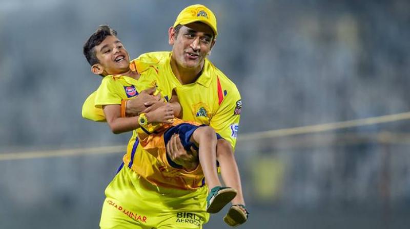 It is well-known that India's two-time World Cup winning skipper is comfortable around kids and his videos with daughter Ziva Dhoni often go viral. (Photo: PTI) It is well-known that India's two-time World Cup winning skipper is comfortable around kids and his videos with daughter Ziva Dhoni often go viral. (Photo: PTI)