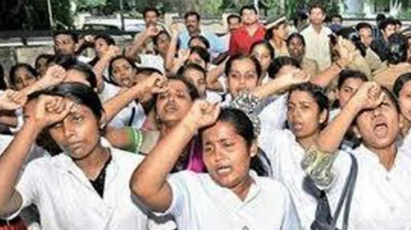 Functioning of private hospitals in Kerala is likely to be hit with an estimated 80,000 nurses ready to go on indefinite strike from July 17, demanding higher wages. (Representational Image) Functioning of private hospitals in Kerala is likely to be hit with an estimated 80,000 nurses ready to go on indefinite strike from July 17, demanding higher wages. (Representational Image)