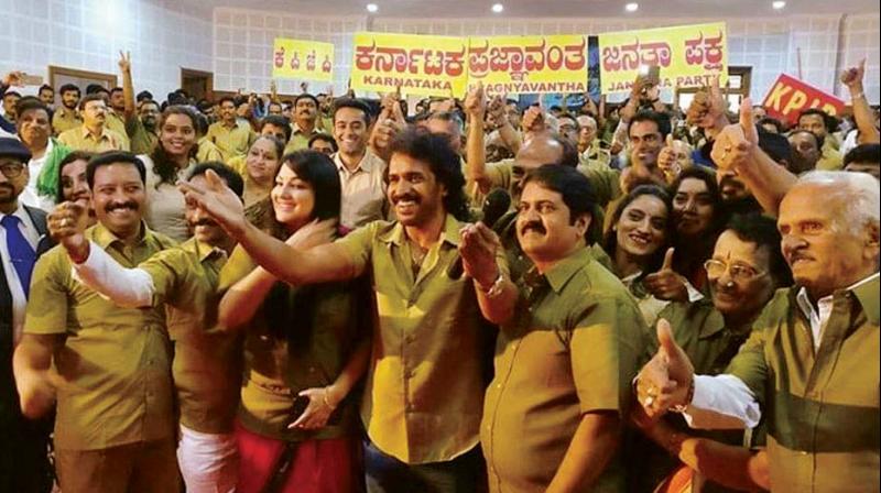 Karnataka's political scene is changing with a former police officer and even Kannada film star Upendra taking the plunge into politics. Karnataka's political scene is changing with a former police officer and even Kannada film star Upendra taking the plunge into politics.