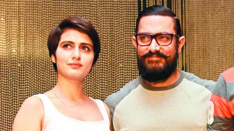 Aamir Khan has taken Fatima Sana Shaikh under his wings. They have earlier worked in 'Dangal' and now filming 'Thugs Of Hindostan'. Aamir Khan has taken Fatima Sana Shaikh under his wings. They have earlier worked in 'Dangal' and now filming 'Thugs Of Hindostan'.