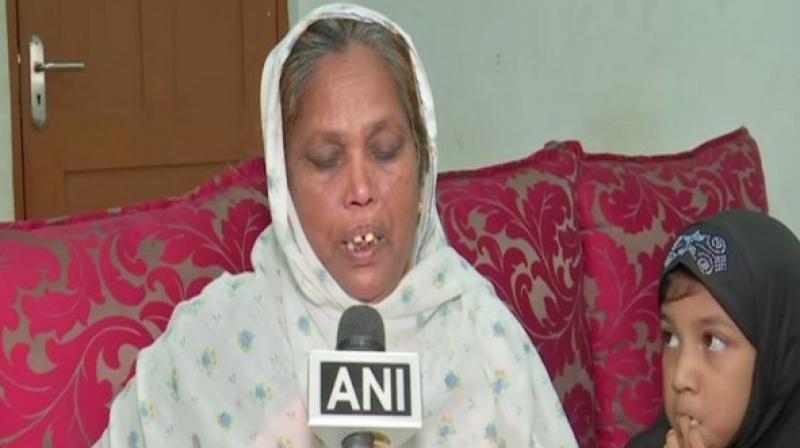 Shaheen had gone to Oman during Ramzan this year on the pretext of working as a helper, however, she later informed her family that she is being employed as a housemaid is facing harassment. (Photo: ANI) Shaheen had gone to Oman during Ramzan this year on the pretext of working as a helper, however, she later informed her family that she is being employed as a housemaid is facing harassment. (Photo: ANI)
