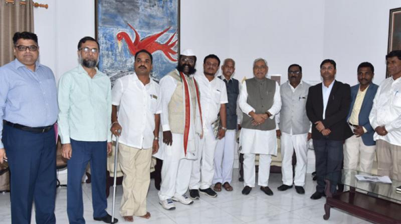 A 31-member delegation of the KSTB visited Bihar to take tips from Nitish Kumar on the prohibition policy as well as its implementation. (Photo: ANI) A 31-member delegation of the KSTB visited Bihar to take tips from Nitish Kumar on the prohibition policy as well as its implementation. (Photo: ANI)
