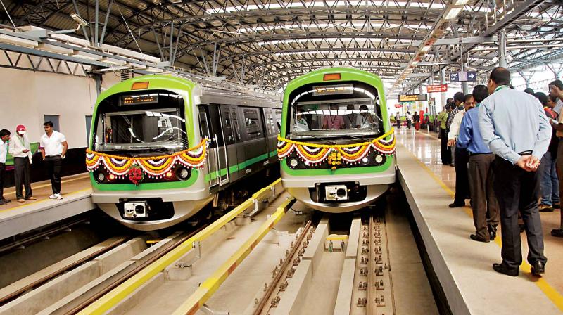 Since the Metro opened, all announcements were made in all three languages. On Friday, they were heard only in Kannada and English, after several Kannada organisations protested against signboards and announcements in Hindi. Since the Metro opened, all announcements were made in all three languages. On Friday, they were heard only in Kannada and English, after several Kannada organisations protested against signboards and announcements in Hindi.